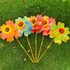Film Color Changing Colorful Sunflowers Windmill  Outdoor Party Picnic Decor