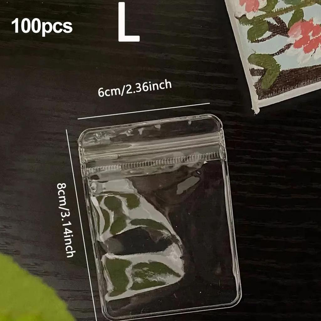 50pcs, Anti-oxidation Jewelry Bags, Clear Jewelry Zipper Bags, Small Jewelry Organizer, Ring Earring Storage Bags,