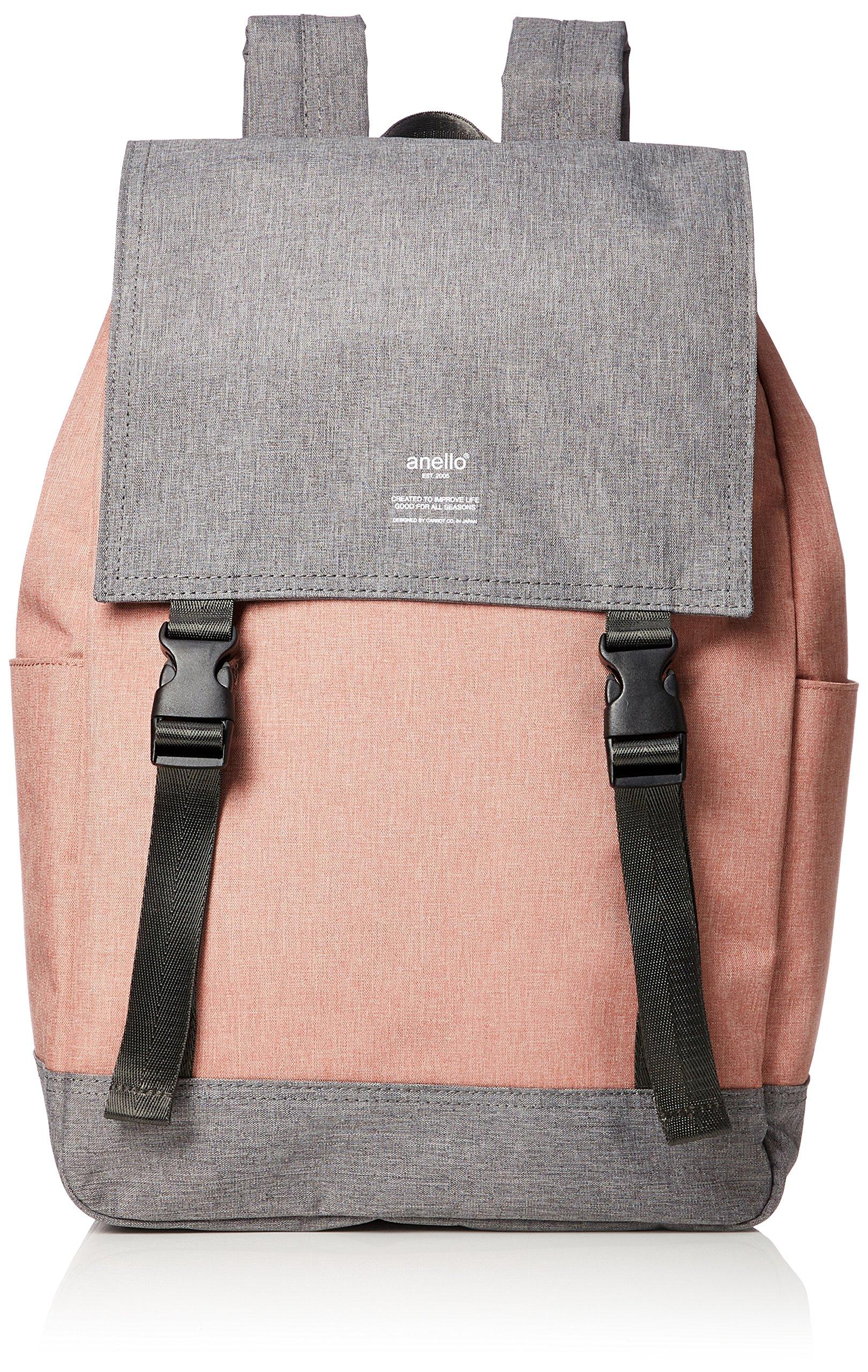 

Flap Backpack THE DAY Nude [Anello] AT-H1151 Pink/Gray