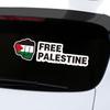 Palestine Flag Anti-War Support Decal: Creative Solidarity Slogan for Car or EV Windows