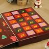 2025 Christmas Countdown Calendar Box Reusable 24 Days Advent Calendar Surprise Blind Box for Kids Adults Holiday DIY Gifts