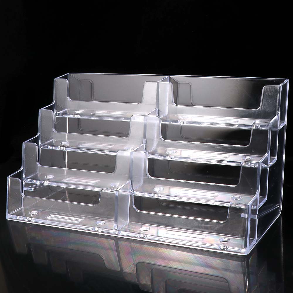 Transparent Name Card Display Stand Display Holder Business Card Storage Box Office Supplies