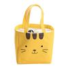 Cartoon Bear Cat Rabbit Canvas Lunch Cartoon Bear Cat Rabbit Bags Kids Thermal Handbag Food Insulated Tote
