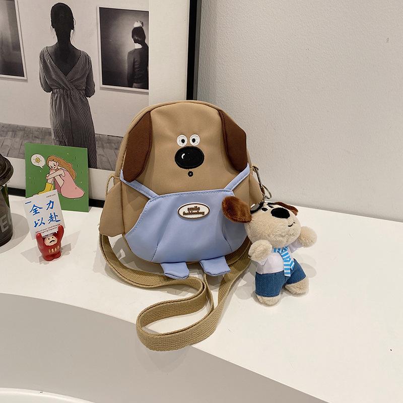 

Японський маленький рюкзак жіночий новий милий милий милий великий ніс цуценя мультфільм сумка дівчина м яке серце косий span сумка single package