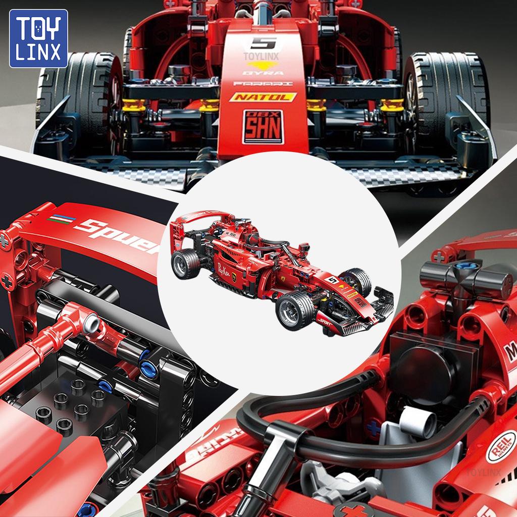 ToylinX F1 Rc Race Cars Building Sets MOC Remote Control Car Building Blocks Cool Collectible Model Car Kits Building Toys