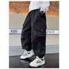Trendy Boys' Cargo Pants - Casual, Loose Fit, Plus Velvet for Spring, Autumn, Winter