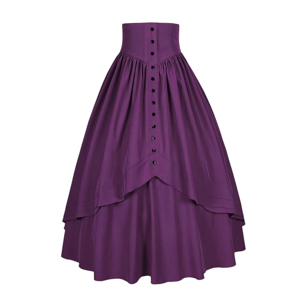 Womens Maxi Skirt Drawstring High Waisted Summer Long Skirts Lightweight Tiered Flowy Floral Pleated Skirts