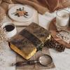 Vintage Leather Journal: Blank Book of Shadows with Deckle Edge Paper
