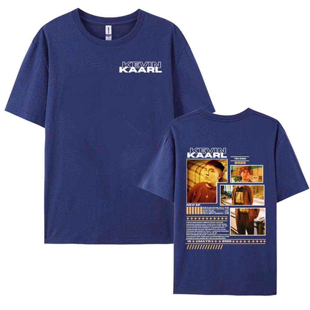 Rapper Kevin Kaarl Ultra Sodade Tour 2025 Cover T Shirt Men Women Fashion Cotton T Shirts Hip Hop Short Sleeve Oversized Tshirt