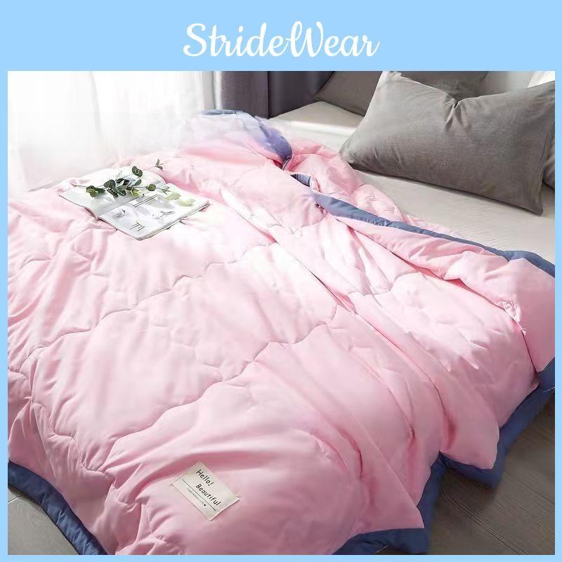 Summer Solid Color Blanket With Soft Filling For Kids And Student Dormitory