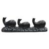 Kobaido Takaoka Ironware Herd of 260g Paperweight, Whales,