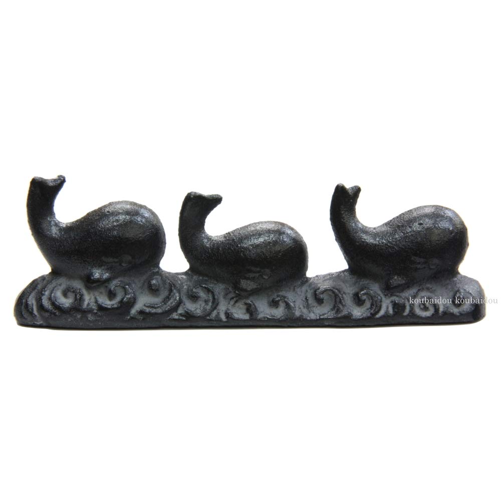 Kobaido Takaoka Ironware Herd of 260g Paperweight, Whales,