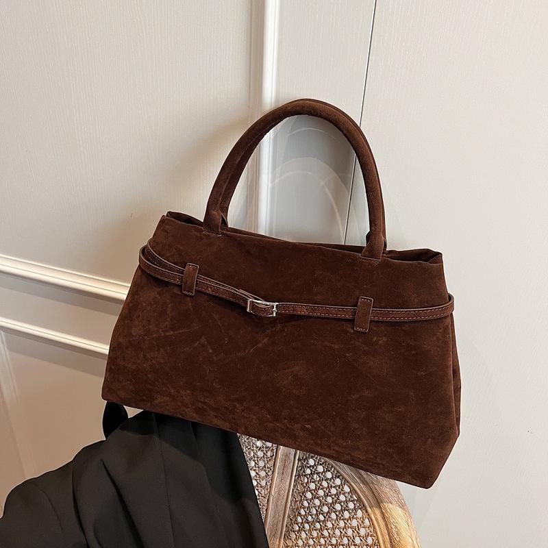 Suede Bag Women's Large-capacity New Autumn and Winter Casual Versatile Handbag Commuter Tote Bag