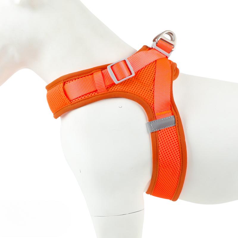 

Поводок для собаки Шлейка для питомца Дышащая шлейка для собаки Жилет Нагрудник Куртка Маленький и средний размер Собачья цепь XS