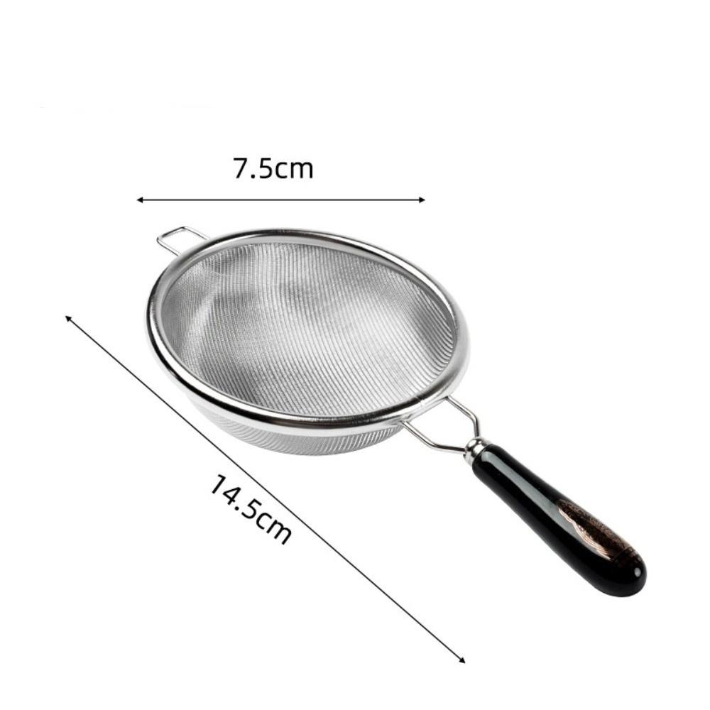 New 304 Stainless Steel Fine Mesh Strainer Long Handle Multi-function Colander Sieve Fine Mesh Oil Strainer Kitchen Baking Tools