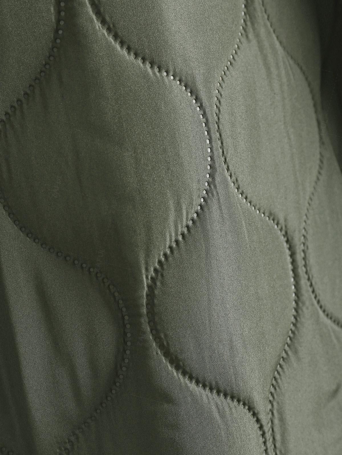 ZAFUL Мужская однотонная повседневная стеганая куртка с клапаном на кнопках — фото 4