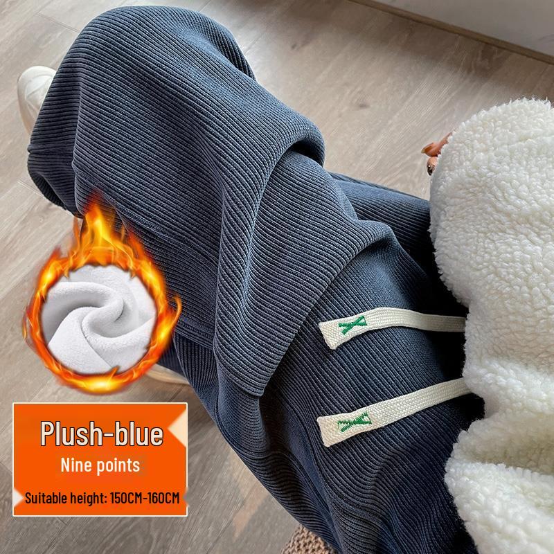 

Casual Plus Thickened Velvet Pants - Autumn/Winter 2025 Style: Everyday Warm, Versatile, & Comfortable L (106-120 lbs)