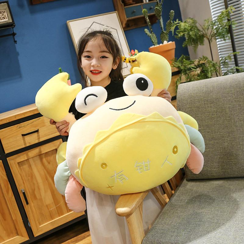 Crab Doll with Clamps, Plush Toys, Hairy Crab Dolls, Claw Machine, Children's Pillows, Birthday Gift