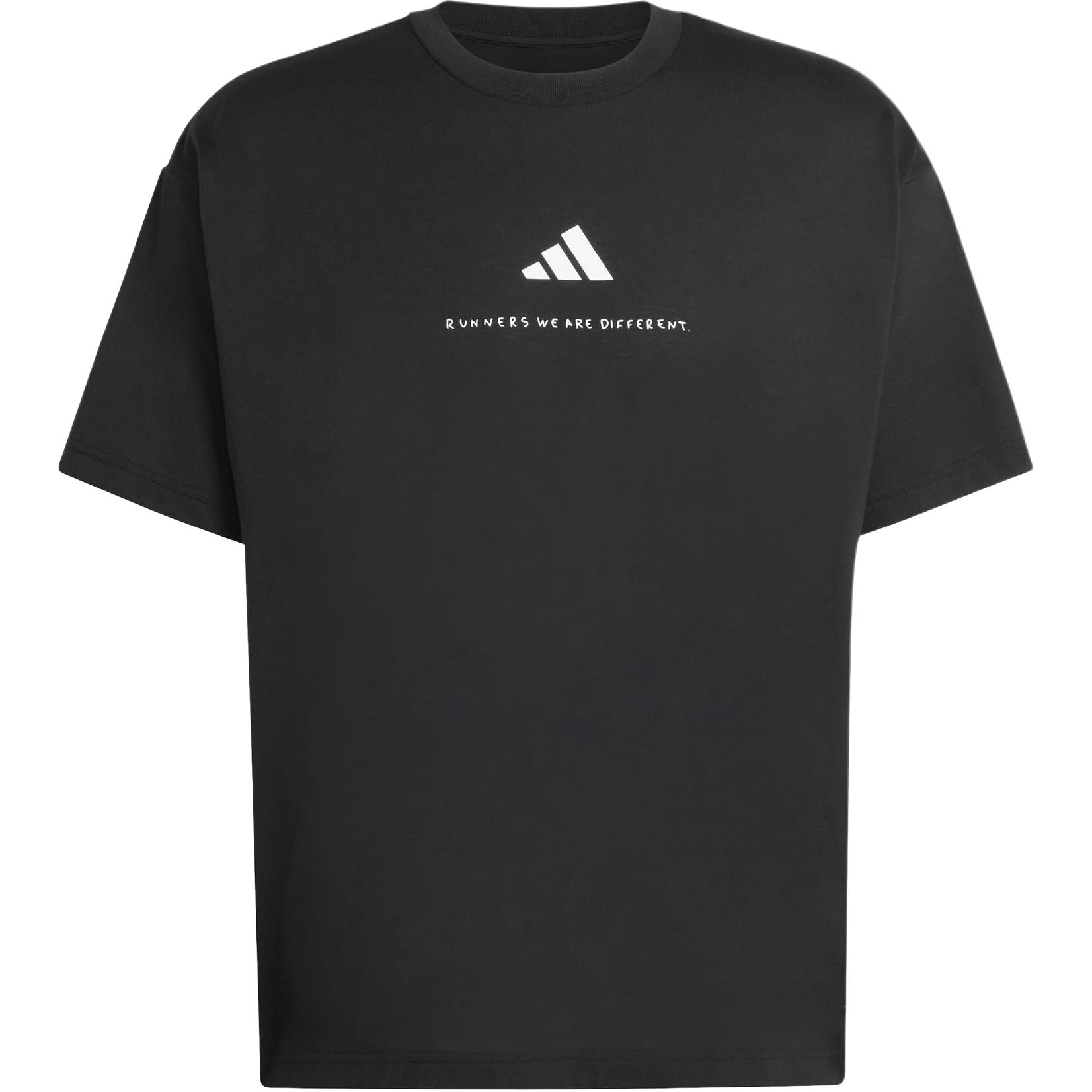 Adidas T Shirts Unisex Black Crew Neck KS8551 L
