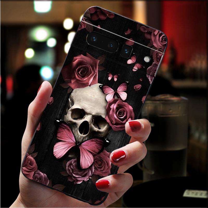 Handyhülle Für Google Pixel 10 Pro XL 9 Pro XL 9A 8 7 6 Pro Pixel 8A 7A 6A Pixel 8 7 6 5 Totenkopf