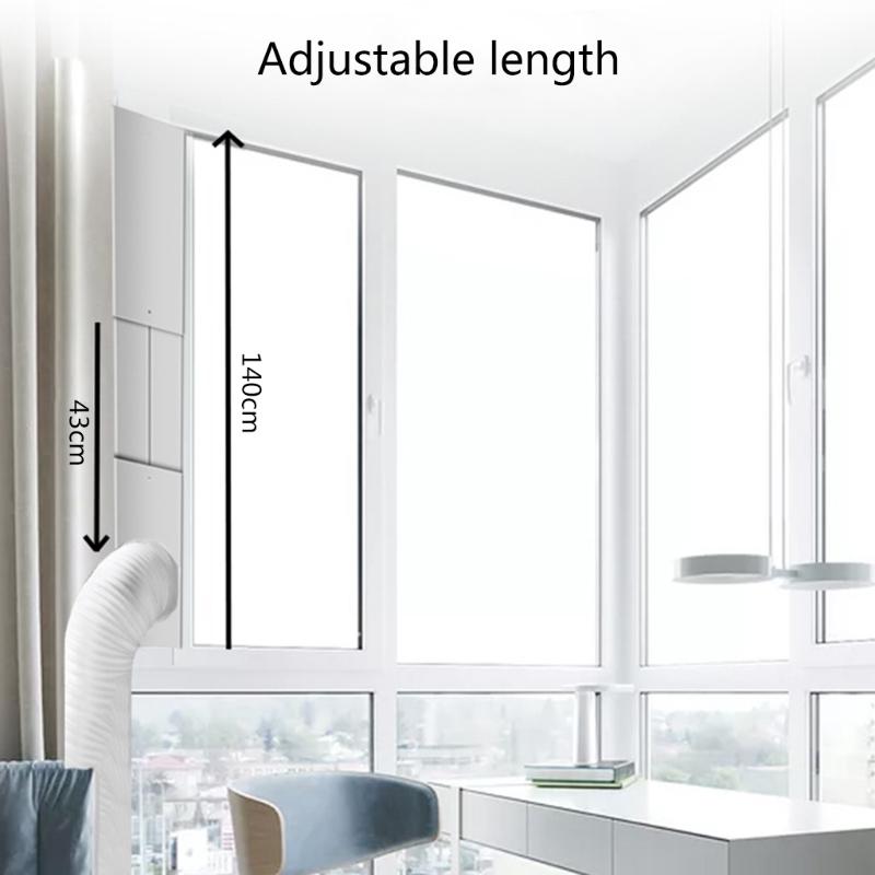 Air Conditioning Window Accessories Set Exhaust Hose Connector for Mobile Air Conditioning Adjustable Window Seal