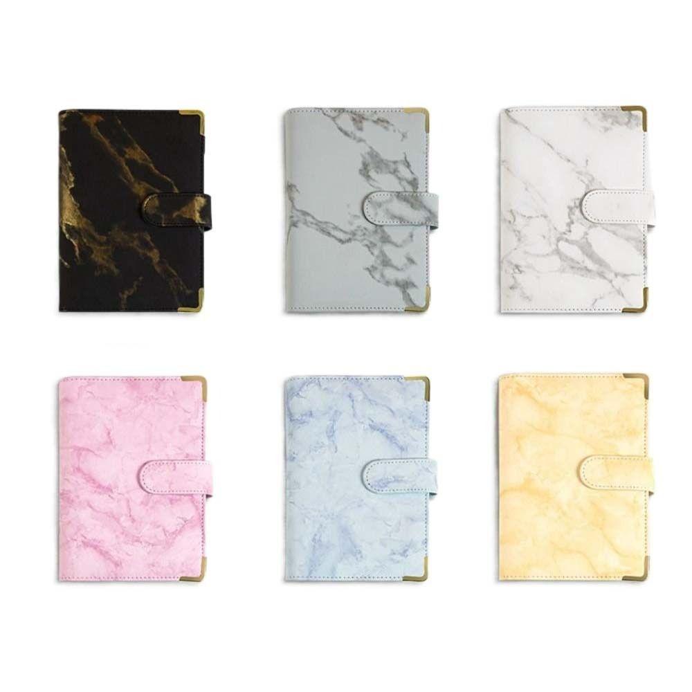 PU Money Saving Binder Marbling Money Saving Notebook Cash Budget Book  Save Money