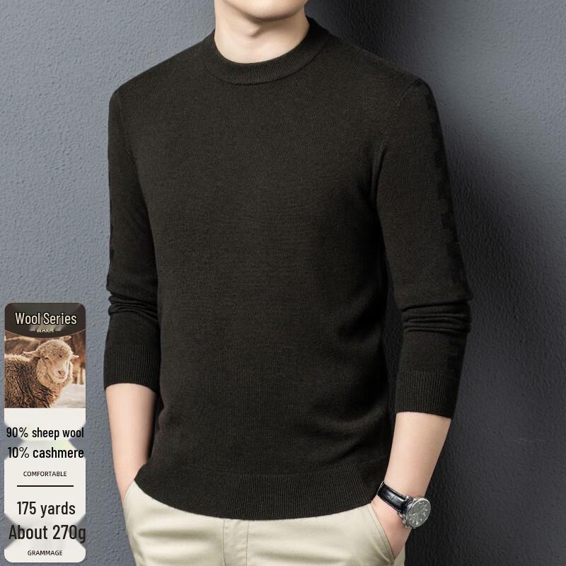 

Мужской свитер премиум-класса из шерсти и кашемира с круглым вырезом XL