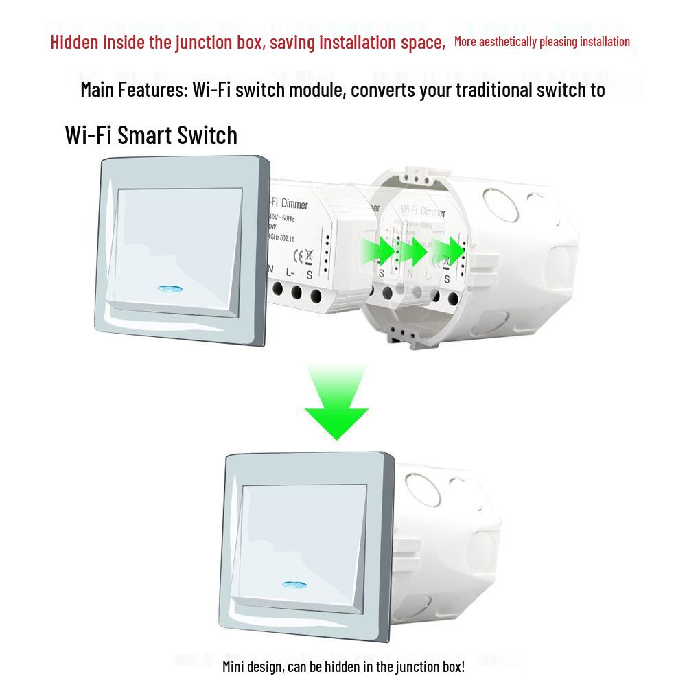 Graffiti Smart WiFi Dimmer Switch with Timer & Independent Control, Compatible with Alexa & Google Home