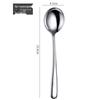 ZISIZ Elegant Deep Round Dining Spoons