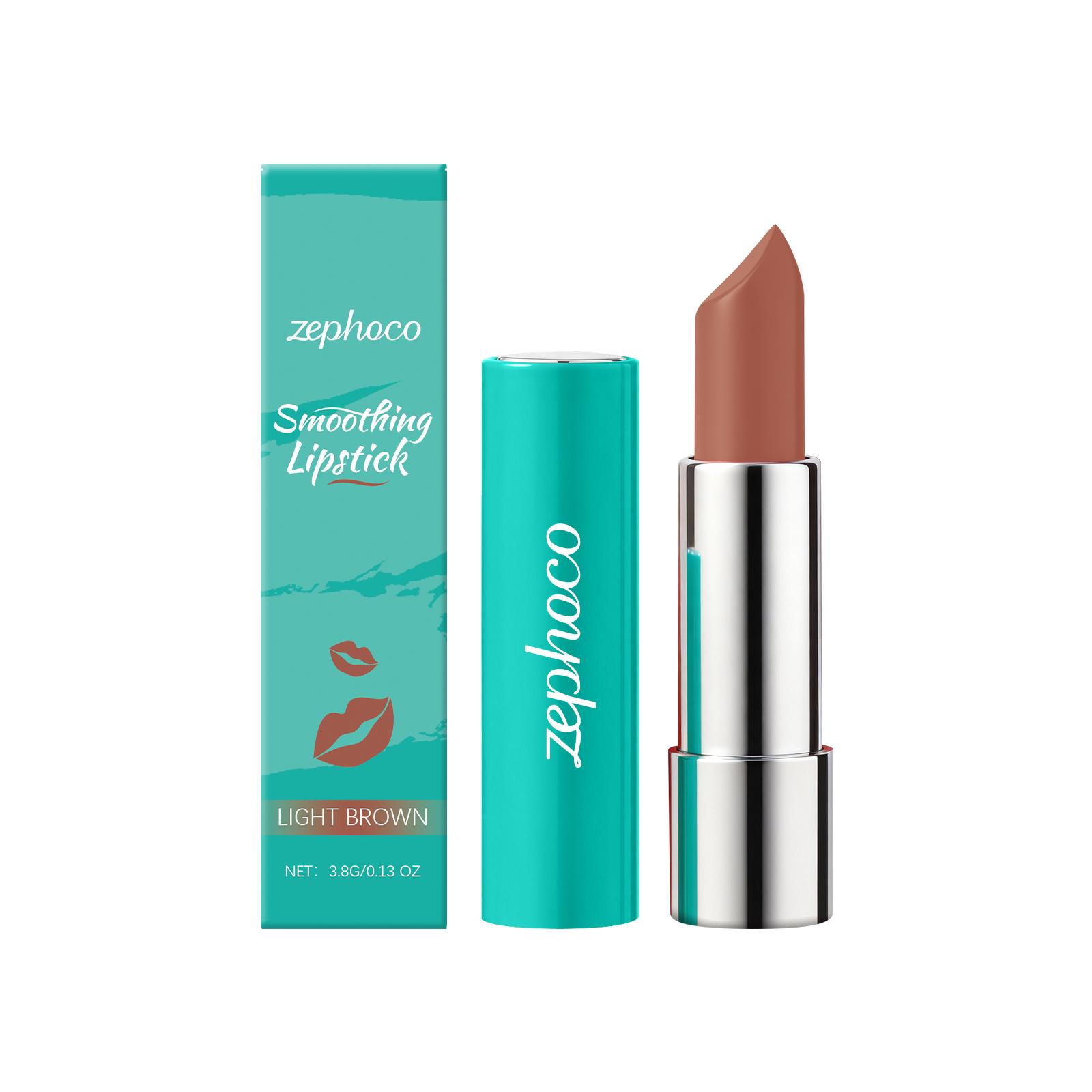 

Light brown moisturizing lip gloss that applies easily and doesn t stick to the cup