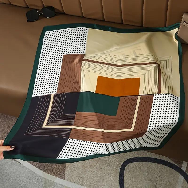 High-End Retro Korean-Style Silk Square Scarf: Versatile Fashion Accessory for Women