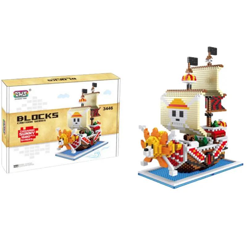 DIY Navigation Ship Building Blocks Toy, Pirate Ship Decoration Educational Toy ,Gifts For Boys And Girls