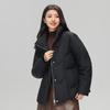 SNOWFLYING Women's Short Hooded Down Jacket