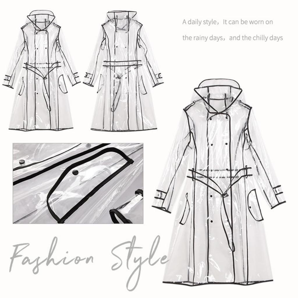 JYZ Transparent Long Rain Cycling with Storage One Size Fits Perfect for and Outdoor Activities Women's Raincoat, Men's Raincoat, Suit, Rainwear,