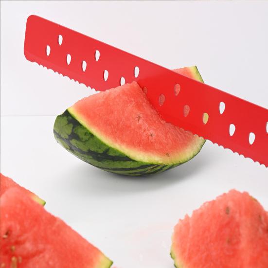 Coltello per Anguria con Custodia, Taglierino Dentato in Acciaio Inossidabile per Tagliare Anguria Pane Torta Formaggio, Strumento Multiuso per Cucina e Pasticceria