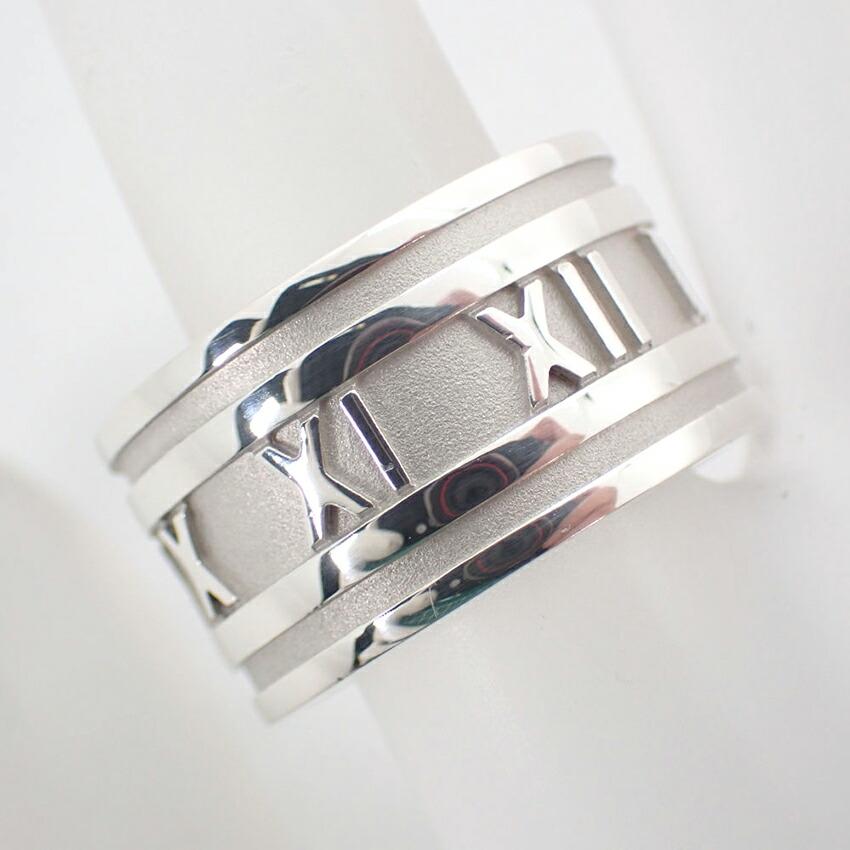 [Used] TIFFANY 925 Atlas Wide Ring / Size 12.5 / j14-1