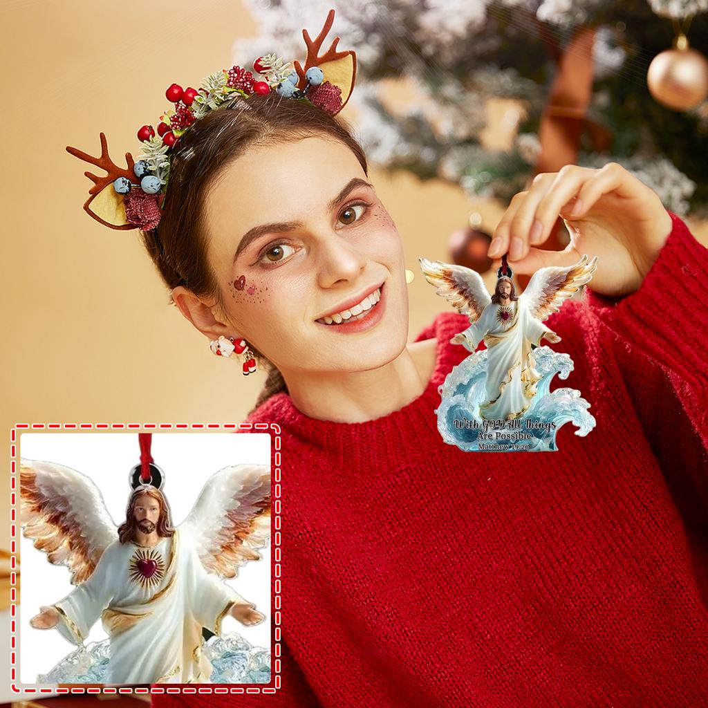 2D Christmas Decoration Pendant Christmas Tree Tag Theme Party Crafts Ornament