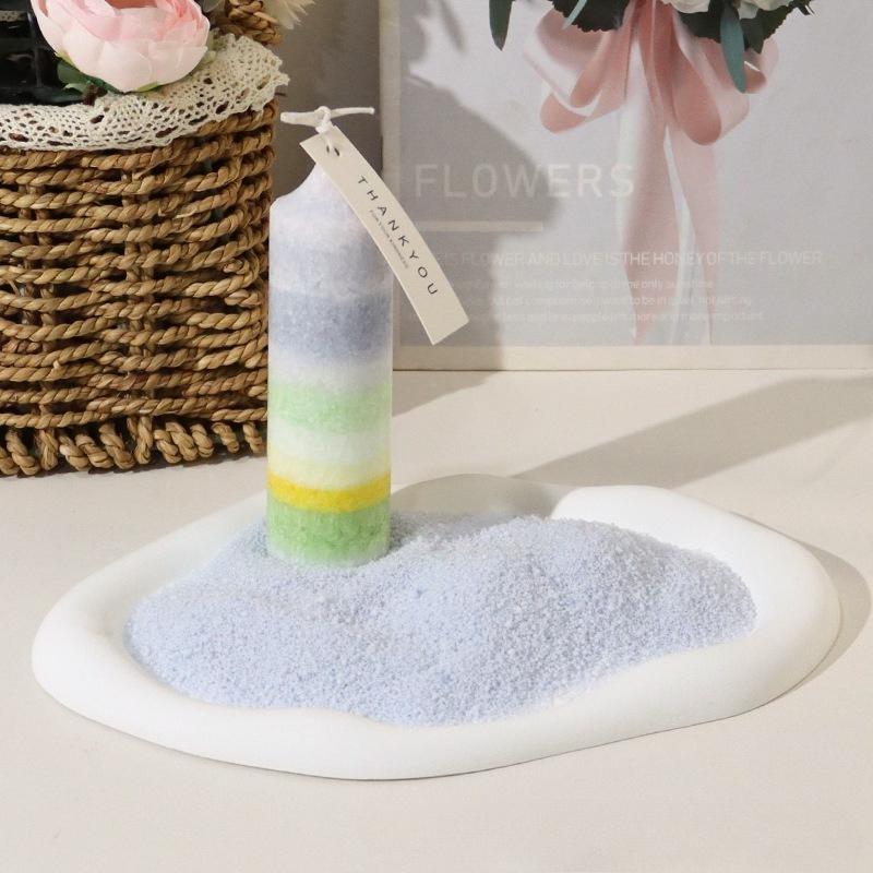 200g Sabbia Colorata Cera Ghiaccio Fiore Cera per Pittura su Sabbia Fatta a Mano Fai-da-te Candela Attività Genitori-Figli Decorazione per la Casa