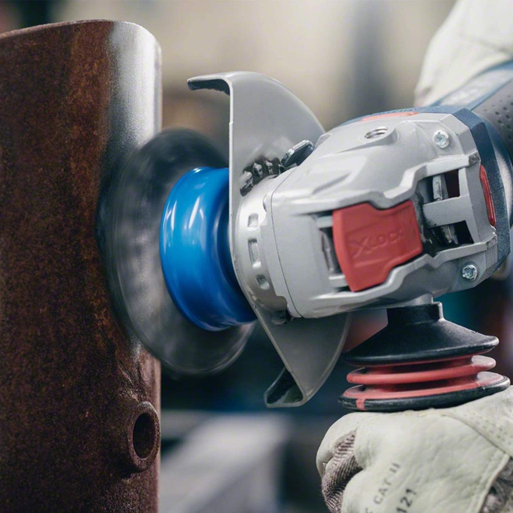 BOSCH Cup Wire Brush 75mm Straight Stainless 1 2608620728 X-LOCK (Cup Shape, Diameter, 0.3mm Steel, Brush) [Used]