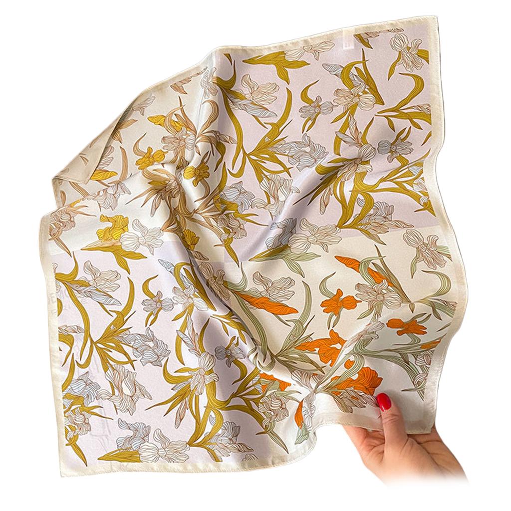 Soft Square Scarf For Women 70cmx70cm Neckerchief Lightweight Head Wrap Neck Bandana Decorative Bag Strap Accessory