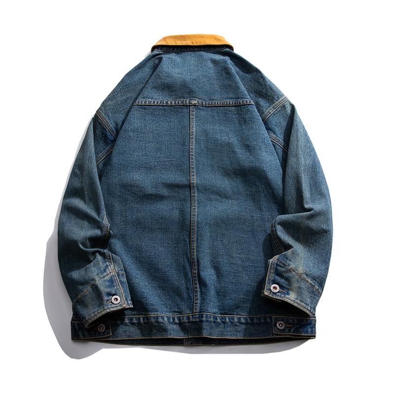 LEE 2026 Color Block Men’s Retro Denim Jacket - Loose Fit, Trendy, Slightly Wide
