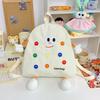 Schoolbag Cookies Small School Bag Female Ugly Cute Corduroy Niche Cartoon Plush Cute Backpack Autumn and Winter Girl Backpack