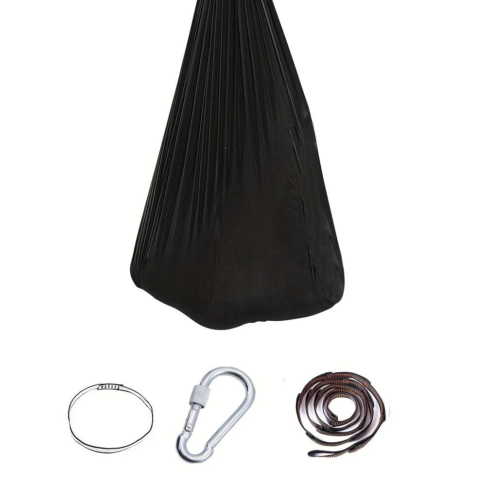 Adjustable Yoga Hammock Single Jersey Fabric Polyester Rope Lightweight Comfortable for Fitness Stretching Strength Training