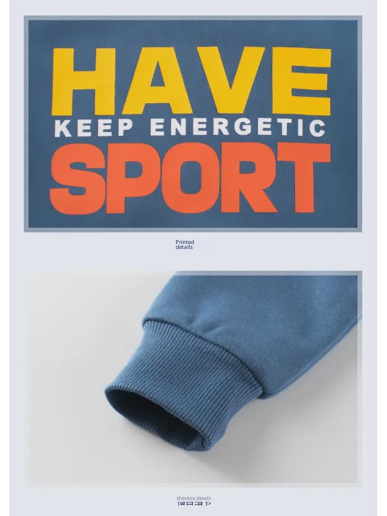 Sweat-shirt pour garçon 27kids - Printemps 2024, Doublure en velours, Vêtement une pièce pour bébé.