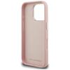 Karl Lagerfeld FW Grained Signature Logo Case for iPhone 16 Pro Max Pink