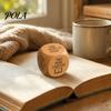 Natural Wood Dice 1/2Pcs Wooden Reading Decision Dice, 6-Sided Decision-Making for Burr-free Bookworms, Theme Decider Gift Lovers