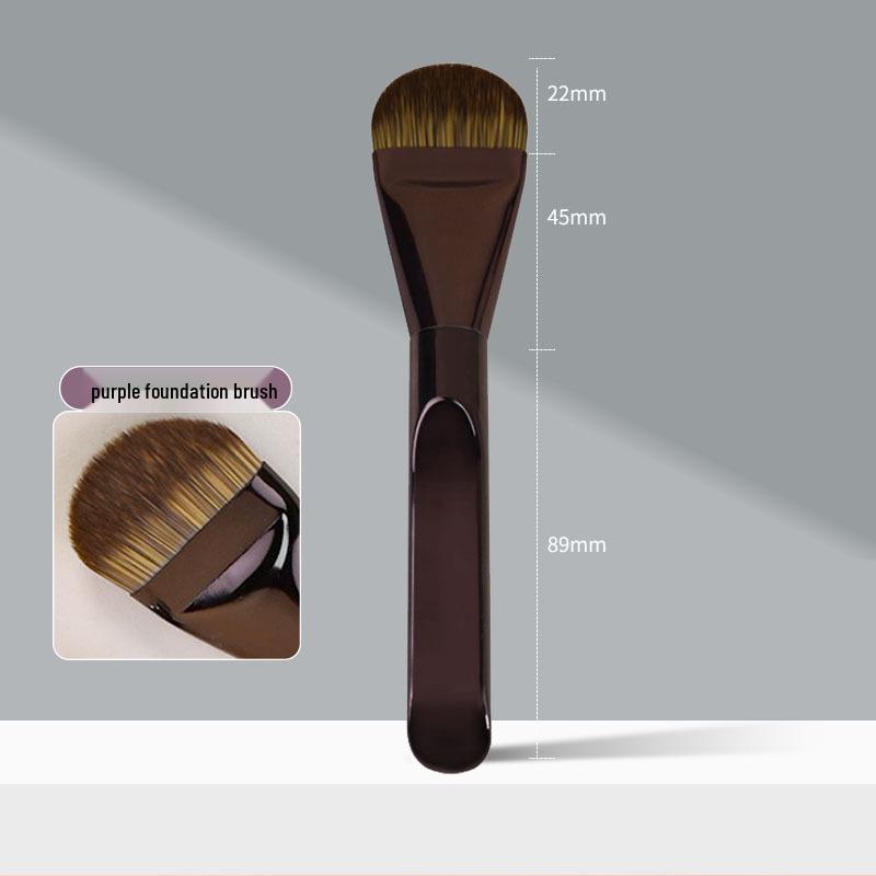 Ultra-Thin Tongue-Shaped Streak-Free Foundation & Concealer Brush with Soft Bristles