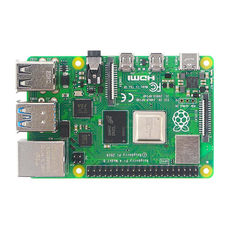 Raspberry Pi 4B Model: 4th Gen Development Board with Dual-Band WiFi, Bluetooth, and Optional 1GB/2GB/4GB/8GB RAM.
