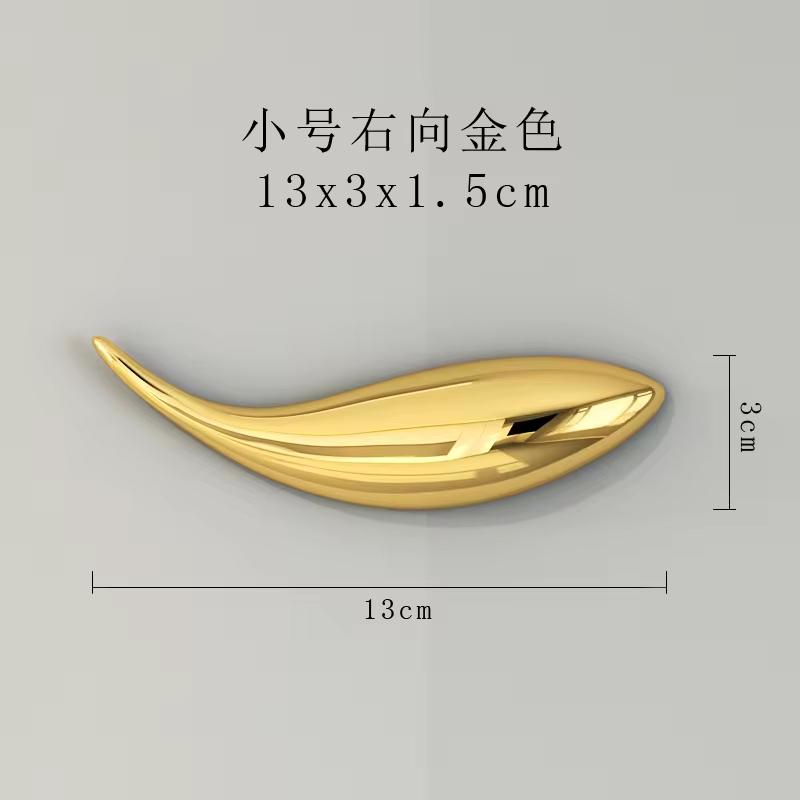 Creative Three-dimensional Fish Wall Decorative Wall Without Perforated Decorations Living Room TV Background Wall Sofa Pendant