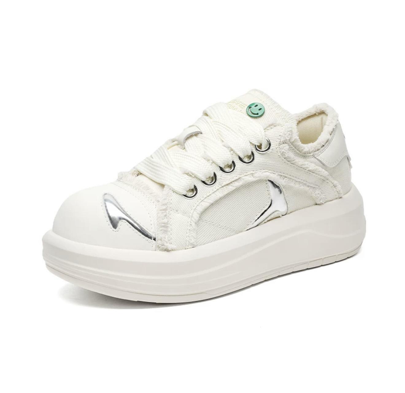 

Кеды мужские холщовые Smiley Big Head с увеличением роста – Осенняя повседневная мода на толстой подошве Men s 44